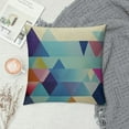 thumbnail image 2 of COMIO  Colorful Geometry Style Throw Pillow Covers Cases Square Decorative Cushion Covers Pillowcase Cushion Case for Sofa,Couch, 2 of 5