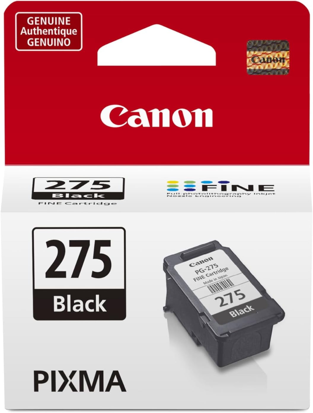 Canon PG-275 Black Ink Cartridge, 0.189 Ounce, Fade-Resistant