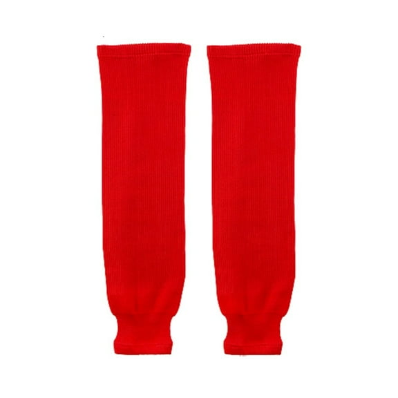 Trenway Pro Style Rib-Knit Ice Hockey Hose Socks (Pair) INTERMEDIATE Size, 26"-28" Long - Red