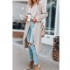 thumbnail image 4 of Abrigo de mujer, gabardina de mujer, chaqueta larga abierta por delante para mujer, gabardina de mujer, elegante y moderna, 4 of 7
