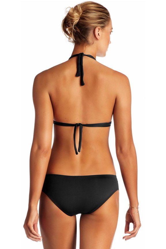 Vitamin A Black EcoLux Emelia Triple Strap Bottom 717BECB Black / 4