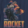 thumbnail image 2 of Boy's Marvel Avengers: Infinity War Rocket Raccoon Portrait Graphic Tee Navy Blue Small, 2 of 4