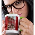 thumbnail image 2 of 3drose, Tammany Hall, New York City with the American Flag Flying Over, 11oz Two-tone Green Mug, 2 of 6