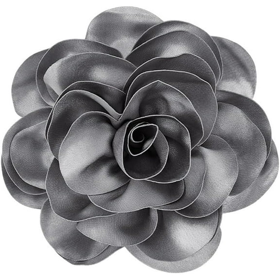 7 inch Flower Brooch Large Rose Flower Brooch Elegant Big Flower Brooch Lapel Pin Gifts for Women Suit Dress Wedding Party Ceremony Dance Clothes Jewelry