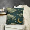 thumbnail image 2 of YINGXI Throw Pillow Covers Pillow Cases Gold Moon Stars Decorative Cushion Covers for Sofa Couch 12x12in, 2 of 5