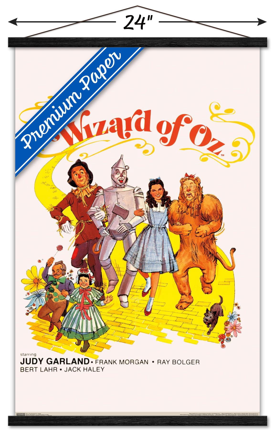 The Wizard Of Oz - Group Wall Poster with Wooden Magnetic Frame, 22.375" x 34"