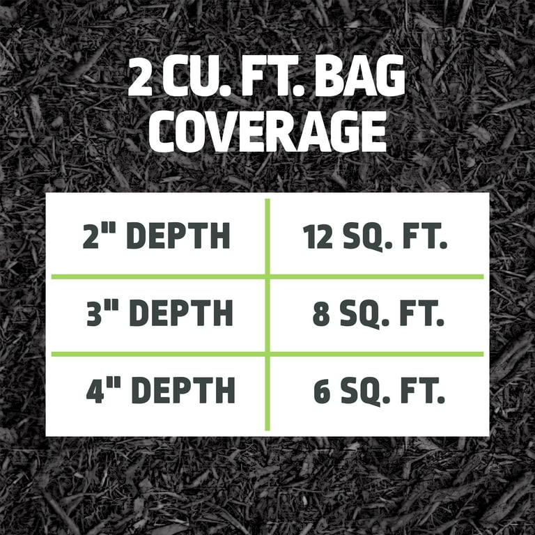 Expert Gardener Black Mulch, 2 cu. ft. – Year Long Color