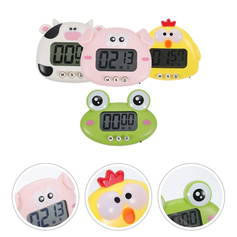 Cute Cartoon Chicken Pig Electronic LCD Digital Countdown Kitchen Timer  Cooking Baking Helper Reminder Tool Küchentimer Analog Lustig - Yahoo  Shopping