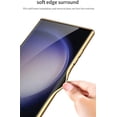 thumbnail image 5 of case for Samsung Galaxy S23 Ultra Case Electroplated Leather Soft Shell [Lens Protection] Samsung S23 Ultra Case Slim TPU Cover & Support Wireless Charging for Galaxy S23 Ultra, Black, 5 of 7