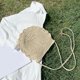 thumbnail image 3 of Bolsa de mensajero de verano tejidas con cuerda de paja para vacaciones para mujer (Beige) Likrtyny Para Estrenar, 3 of 9
