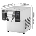 thumbnail image 6 of VEVOR Commercial Snowflake Ice Machine, 375LBS/24H Snowflake Ice Maker, Stainless Steel Ice Shaver Machine, Electric Snow Cone Maker, Air Cooling System for Rapid Heat Dissipation, for Bakery, Cafe, 6 of 9