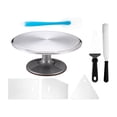 thumbnail image 1 of Kit de 7 piezas para decoración de tartas, espátula para crema y plato giratorio para tartas, para hornear, 1 of 7