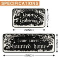 thumbnail image 3 of Halloween Kitchen Mats Gothic Kitchen Witches Rugs Set of 2, Halloween Decor Holiday Kitchen Rug Sets with Runner - 17x29 and 17x47 Inch (Haunted Home), 3 of 6