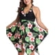 thumbnail image 2 of Trajes de baño de talla grande para mujer, parte superior tankini floral con parte inferior de bikini, traje de baño de 2 piezas, traje de baño 2XL-6XL, 2 of 5
