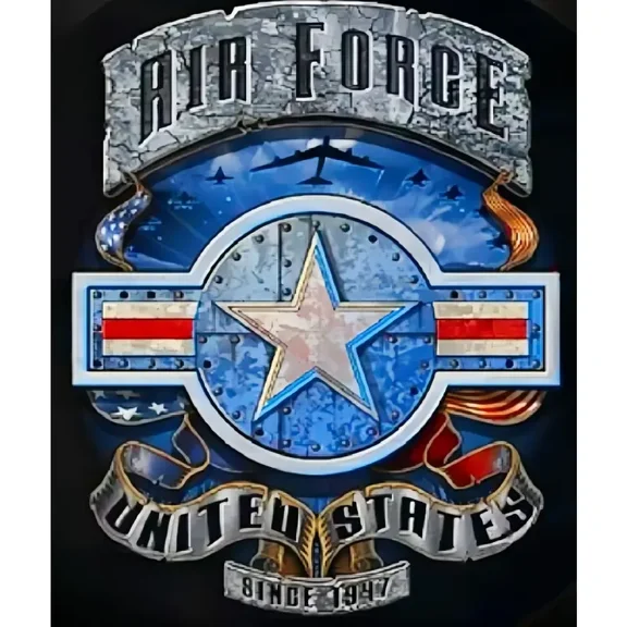 Diamond Painting Kits for Adults, US AIR FORCE 5D DIY Diamond Art Kits Full Drill Diamond Dots for Gift Wall Decor and Relaxation Gem Arts