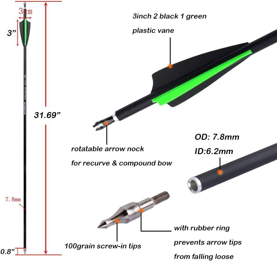 AMEYXGS Archery Compound Bow Arrow Kit for Outdoor Hunting Bow