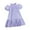 Purple, variant on FAIWAD Toddler Girls Summer Dress Casual Puff Sleeve Dress Kids Tiered Ruffle A Line Sundress 4-8 Years