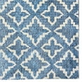 thumbnail image 3 of Linon Motif Imprimé Faux Lapin Tapis de Zone Polyester 5'x7' en Bleu, 3 of 8