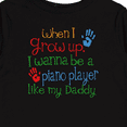 thumbnail image 4 of Inktastic Piano Player like Daddy Boys or Girls Long Sleeve Toddler T-Shirt, 4 of 5