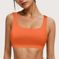 thumbnail image 5 of ZJXFGS Clearance High Impact Sports Bras for Women Racerback Running Bra Sports Bras For Women Yoga Top Wireless Camisole Orange 2XL, 5 of 9