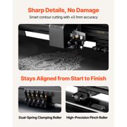 KFFKFF 53-Inch Vinyl Cutting Machine, Dual Blades, Adjustable Speed and Pressure, LED Display, Includes Software and Accessories for Crafting and Sign Making