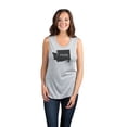 thumbnail image 2 of Thread Tank Home Roots State Washington WA Women's Sleeveless Muscle Tank Top Sport Grey Small, 2 of 4