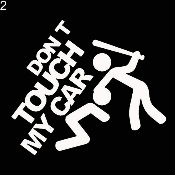 Opolski Creative Funny Dont Touch My Car Vehicle Reflective Decals Sticker  Decoration 