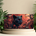 thumbnail image 6 of 1 Pcs 2D Flat License Plate Covers & Frames, Black Panther among Roses For Decorative Front, Waterproof For Decoration Aluminum License Plate Covers & Frames Cover For Men Women, 12" X 6", 6 of 7