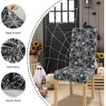 thumbnail image 5 of Halloween Chair Covers for Dining Chairs, Dining Room Chair Covers Set of 6, Stretch Parsons Chair Slipcovers, Removable Washable kitchen Chair Cover for Home Hotel Banquet Holiday Decoration, 5 of 6