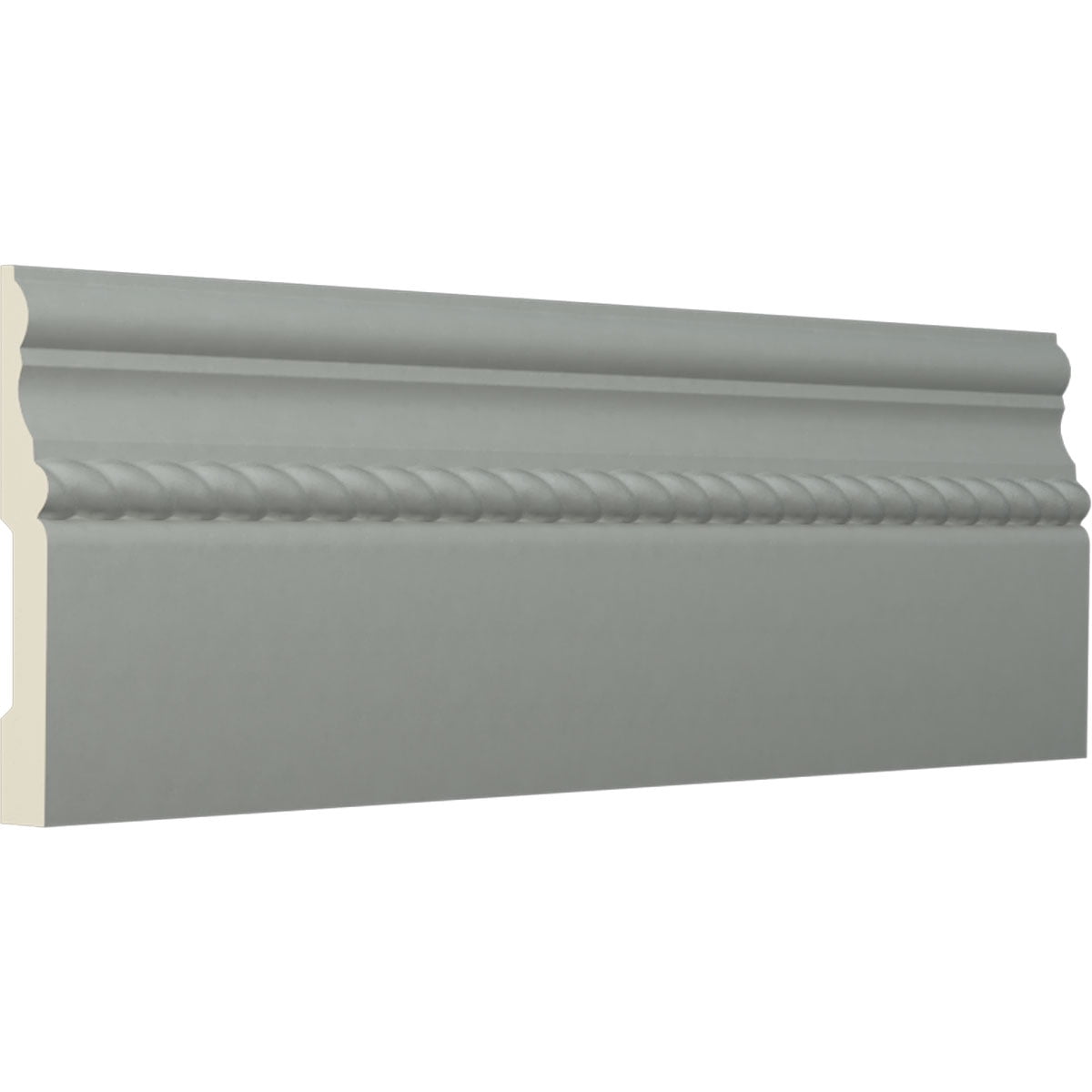 Ekena Millwork 4 7/8"H x 5/8"P x 94 1/2"L Oslo Rope Baseboard Moulding (12-Pack)