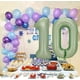 thumbnail image 5 of Yanonmyfd Globo número 1, globos de número grande de 40 pulgadas, decoración de fiesta de primer cumpleaños, color verde salvia,Globo número 1, 5 of 16