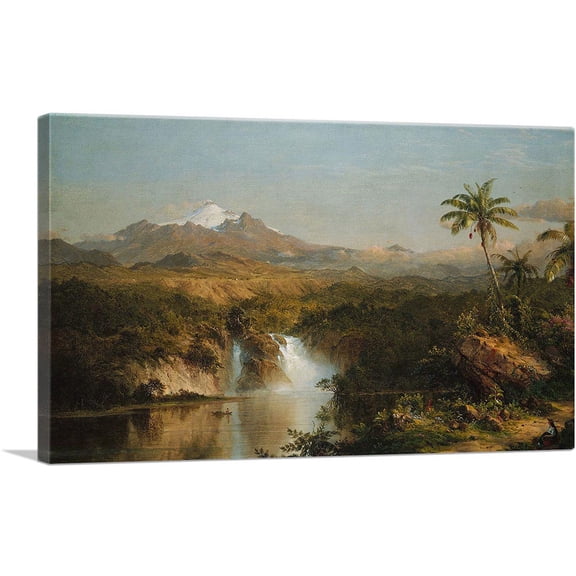 ARTCANVAS View Of Cotopaxi 1857 Canvas Art Print by Frederic Edwin Church - Size: 26" x 18" (1.50" Deep)