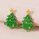 thumbnail image 4 of Pendientes de Navidad para mujeres - pendientes colgantes para niñas navideñas, joyas de regalo navideño pendientes colgantes de acrílico, 4 of 5