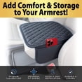 thumbnail image 2 of Snug Rest™ Car Armrest Cover – Plush Comfort, Extra Storage  Universal Fit Console Protector, 2 of 6