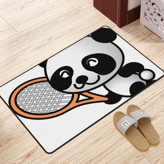 ZICANCN Area Rugs Doormat , Panda Sportive Facecloth Non-Slip Floor Mat Rug for Living Room Kitchen Sink Area Indoor Outdoor Entrance 36"x24"
