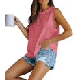 thumbnail image 2 of Sherrylily Summer Women Sleeveless Tank Top Loose Fit Casual Crew Neck T Shirts, 2 of 5