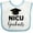White and Blue, variant on Inktastic Nicu Graduate-graduation Hat Boys or Girls Baby Bib