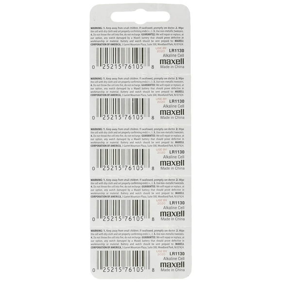 24 Fresh Maxell LR1130 (189) 1.5v Alkaline Batteries, New Hologram Packaging That Guarantees Authenticity