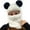 Panda color, variant on Beanie Hat, Bear Hat Panda Head Photo Props New Year Thick Halloween Hat Adults Kids Knitted Chenille Yarn Neck Warmer