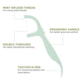 thumbnail image 4 of Dental Floss Picks Extra Strong Flosser Pick Toothpicks Fresh Mint (10 Count (Pack Of 2)), 4 of 5