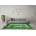 thumbnail image 3 of Ahgly Company Indoor Square Abstract Emerald Green Modern Area Rugs, 8' Square, 3 of 4
