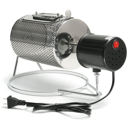 110V Electric Espresso Coffee Bean Baking Roaster Baker Machine Roasting With Tray Stainless