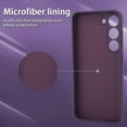thumbnail image 4 of Samsung Galaxy S23 5G Case Card Holder Silicone Slot Wallet Soft Cover Shockproof Anti Scratch Microfiber Lining Full Body Protection Shell -Purple, 4 of 11