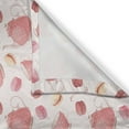 thumbnail image 3 of Ambesonne Tea Kitchen Curtains, Nostalgic Pots with Polka Dots, 55"x39", Pale Pink Peach, 3 of 3