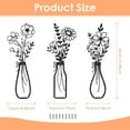 thumbnail image 2 of 3-Piece Metal Flower Wall Decor Minimalist Metal Wall Sculptures for Bedroom, Living Room, Kitchen, Lightweight and Gift-Worthy for Housewarming, 2 of 8