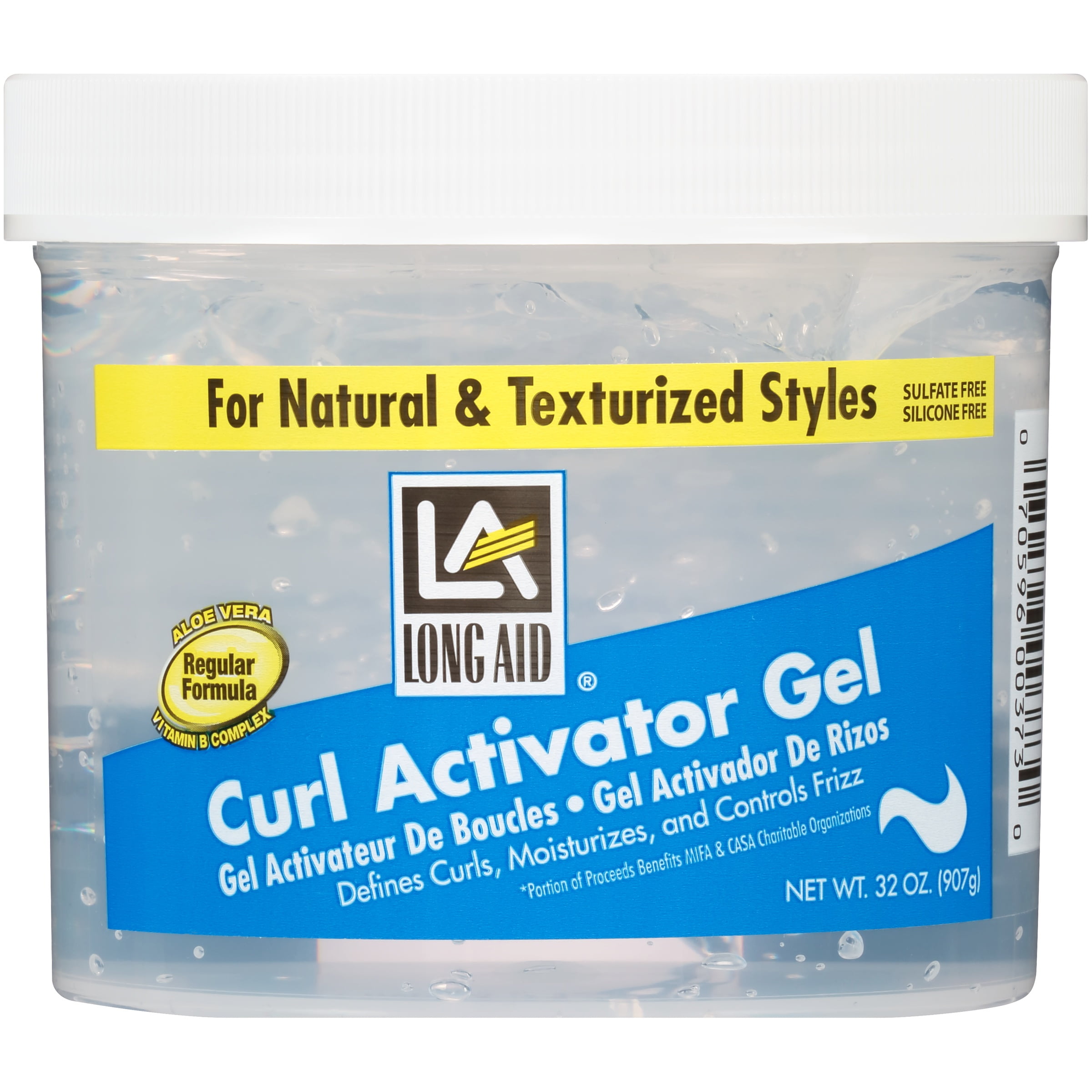 Long Aid Regular Formula Curl Activator Gel 32 Oz Jar Walmart Com