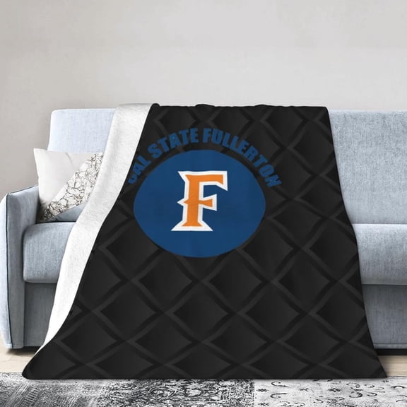 Cal State Fullerton Titans Ultra-Soft Micro Fleece Blanket Soft Comfortable Flannel Blanket Available for Bed Couch Living Room
