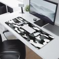 thumbnail image 2 of Black, White and Gray Camouflage &nbsp;desk Mouse Padwaterproofno Slip&nbsp;for Office Home Work GamingmousematRubber Base Mousepad with Stitched Edges 31.5x11.8inches, 2 of 7