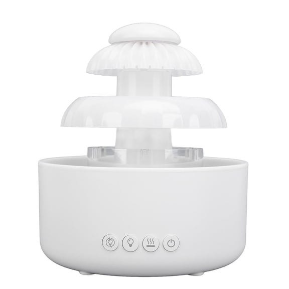 Suodoka 600 ml Waterfall Humidifier – Silent, Large‑Capacity, Aromatherapy Desktop Mist for Bedroom & Office