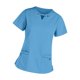thumbnail image 1 of Top exfoliante para mujer, top exfoliante de uniforme de enfermera, ropa de trabajo profesional cómoda, top exfoliante de enfermería para tienda de Azul claro L, 1 of 8